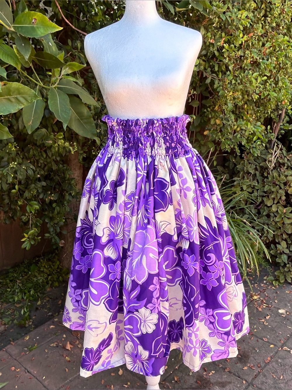 Hula Skirt #2 Pa'u Hawaiian Purple Lavender